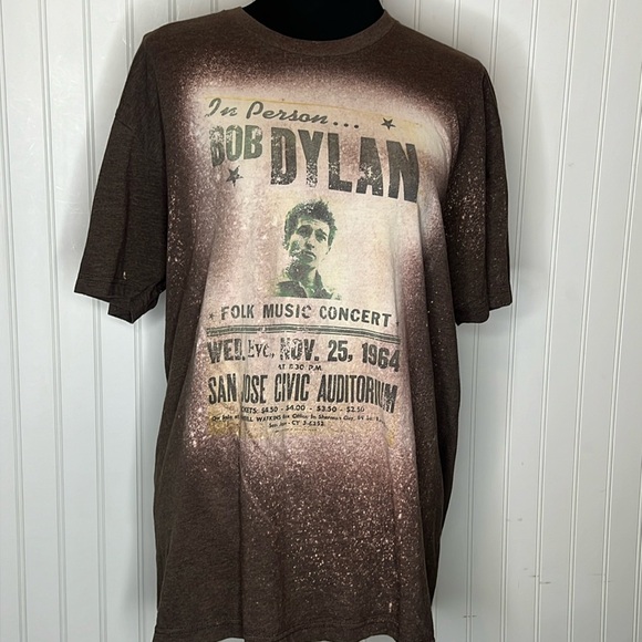 Bob Dylan Folk Music Concert T Shirt Size Extra Large - Picture 1 of 8